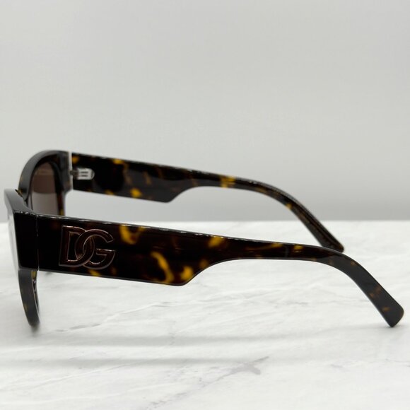 Dolce & Gabbana Womens Tortoise Shell Cat Eye Sunglasses With Case - Picture 4 of 10